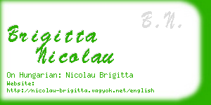 brigitta nicolau business card